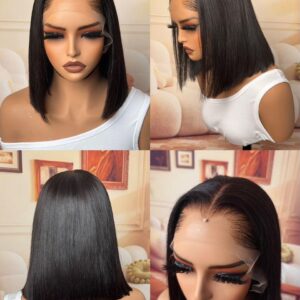 Lagos hairline bone straight wig 12 inches
