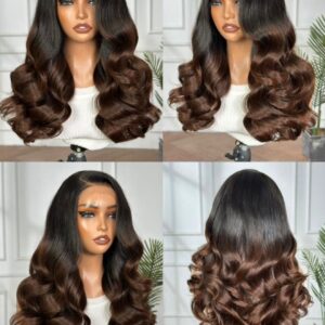TBbrown SDD Loose Bouncy 5x5 HD wig-hot perm technique-360g