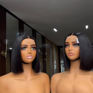 10 inches bone straight on natural color