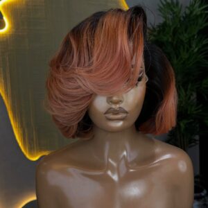 8 inches layered wig